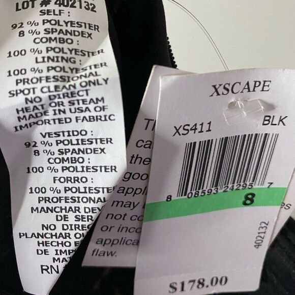 Xscape By Joanna Chen Cocktail Dress Size 8 NWT - Picture 12 of 12